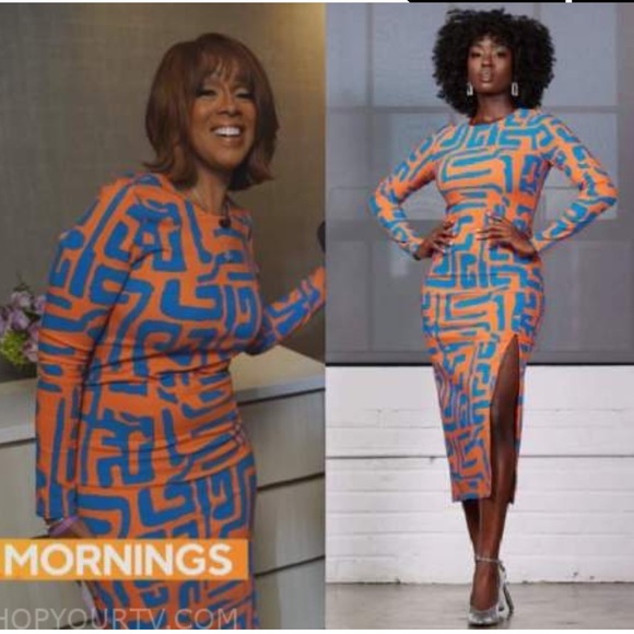 D’Iyanu Chidima African Print Stretch Midi Dress - Picture 4 of 8